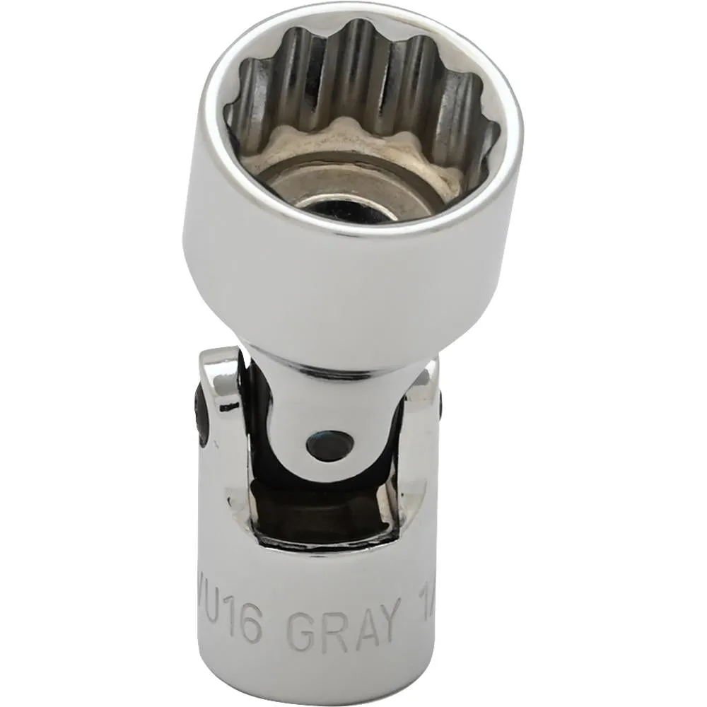 1/4" Drive 12 Point Universal Joint Sockets - Standard Length