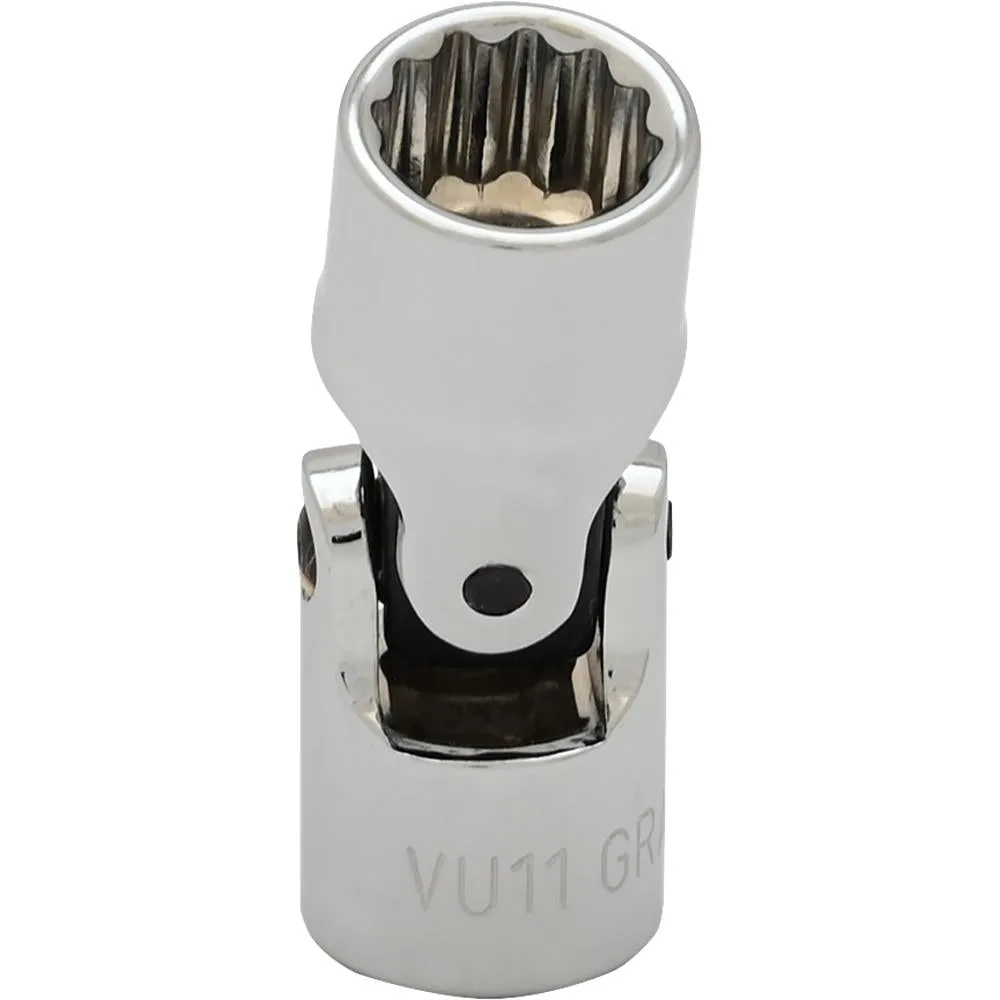 1/4" Drive 12 Point Universal Joint Sockets - Standard Length