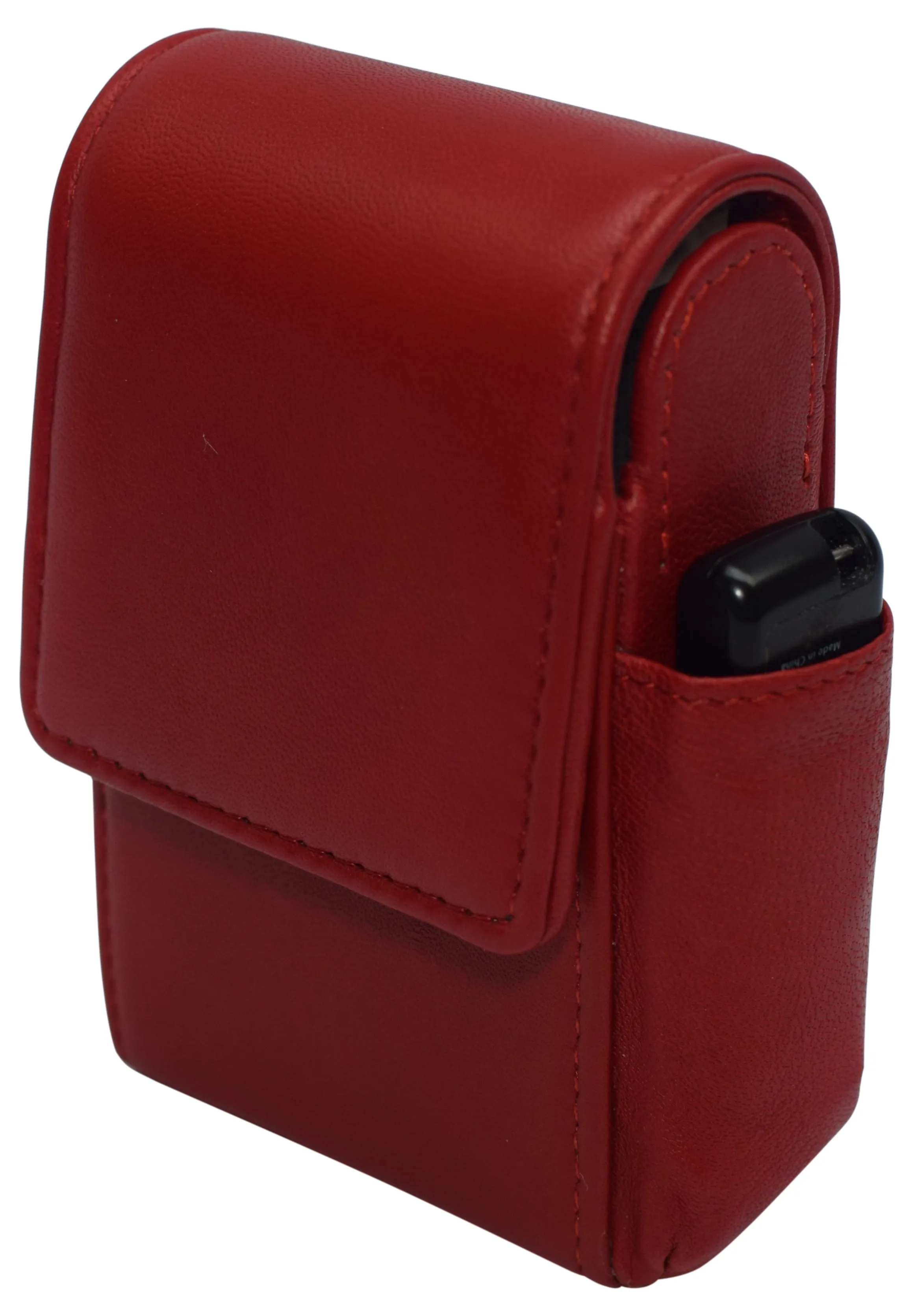 1847 Genuine Leather Cigarette Box Anti-Scratch Protective Storage Case with Lighter Holder