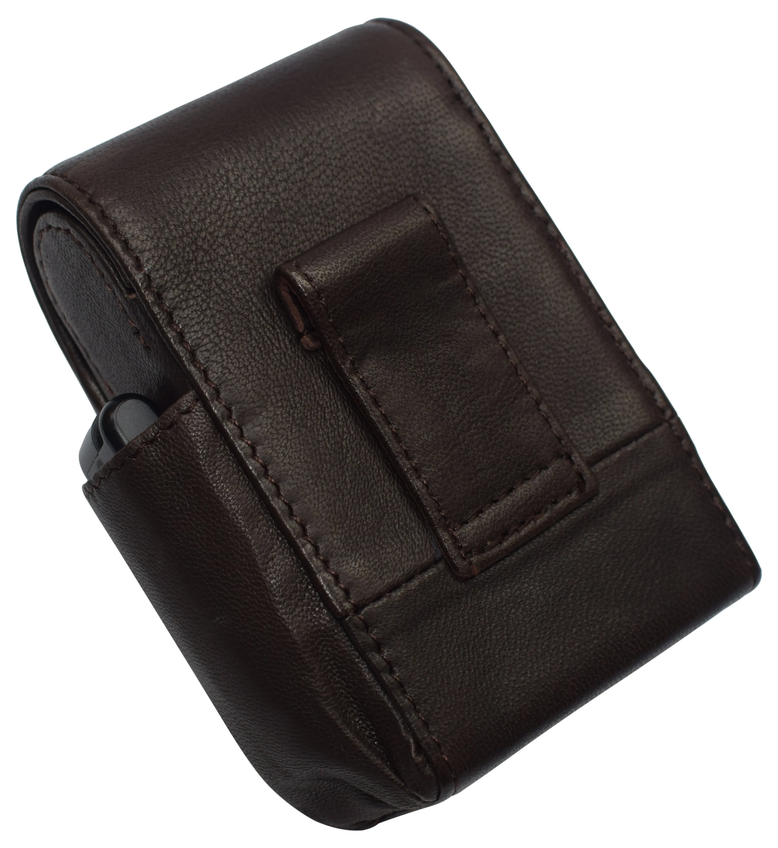 1847 Genuine Leather Cigarette Box Anti-Scratch Protective Storage Case with Lighter Holder