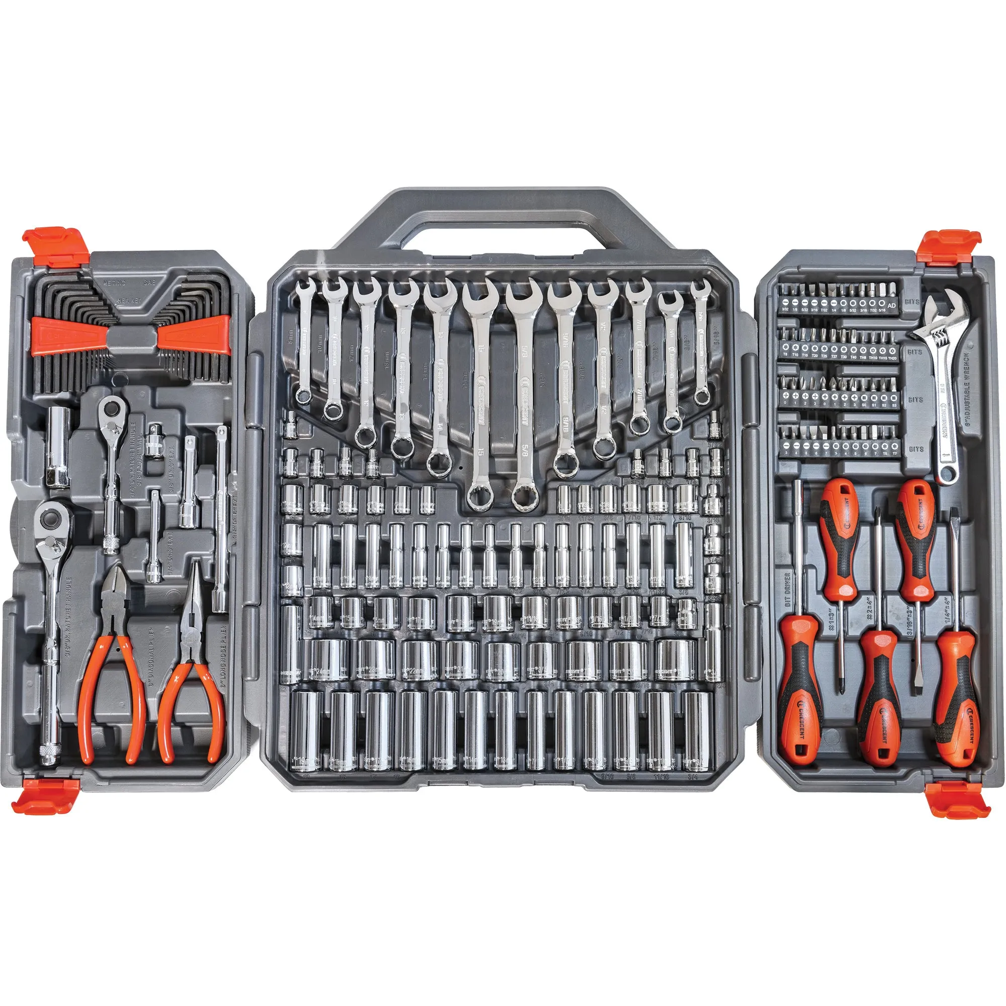 3/8" Drive 6 Point SAE/Metric Professional Tool Set