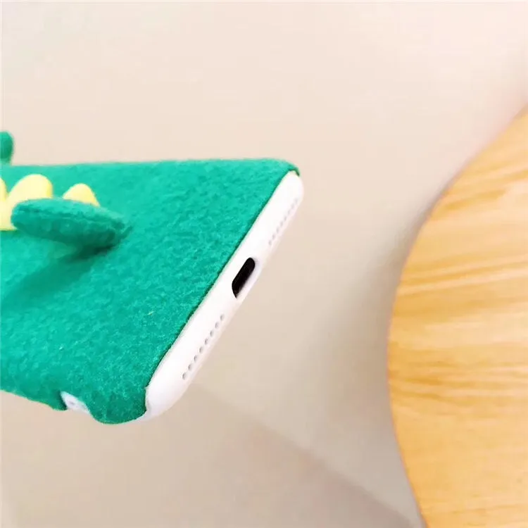 3D Plush Iphone Dino Protective Case Cover