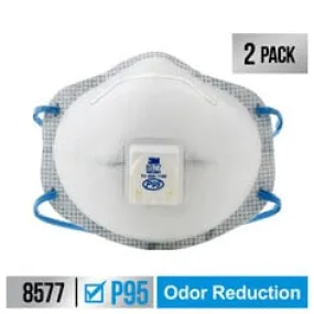 3M™ Chemical Odor Valved Respirator, 8577C2-DC-PS, 2 eaches/pack, 6
packs/case