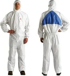 3M™ Protective Coverall 4540  White & Blue Type 5/6 Size 4XL, 25 EA/Case