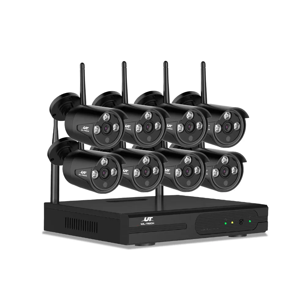 3MP Wireless CCTV Security System with 8 Cameras - UL-tech