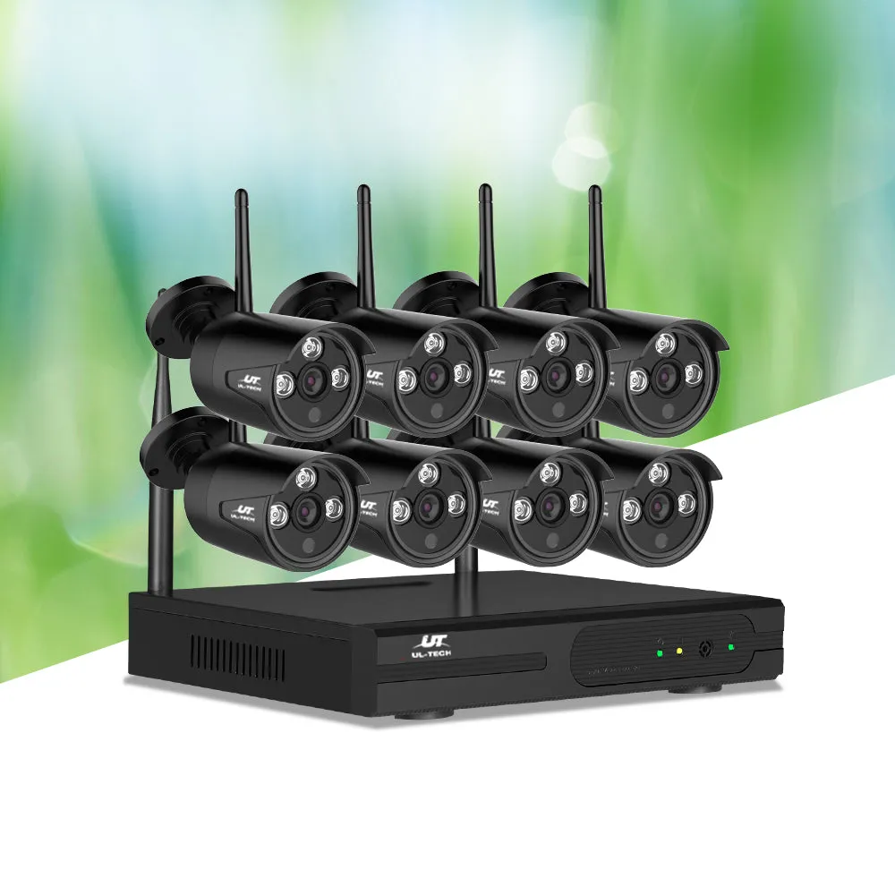 3MP Wireless CCTV Security System with 8 Cameras - UL-tech