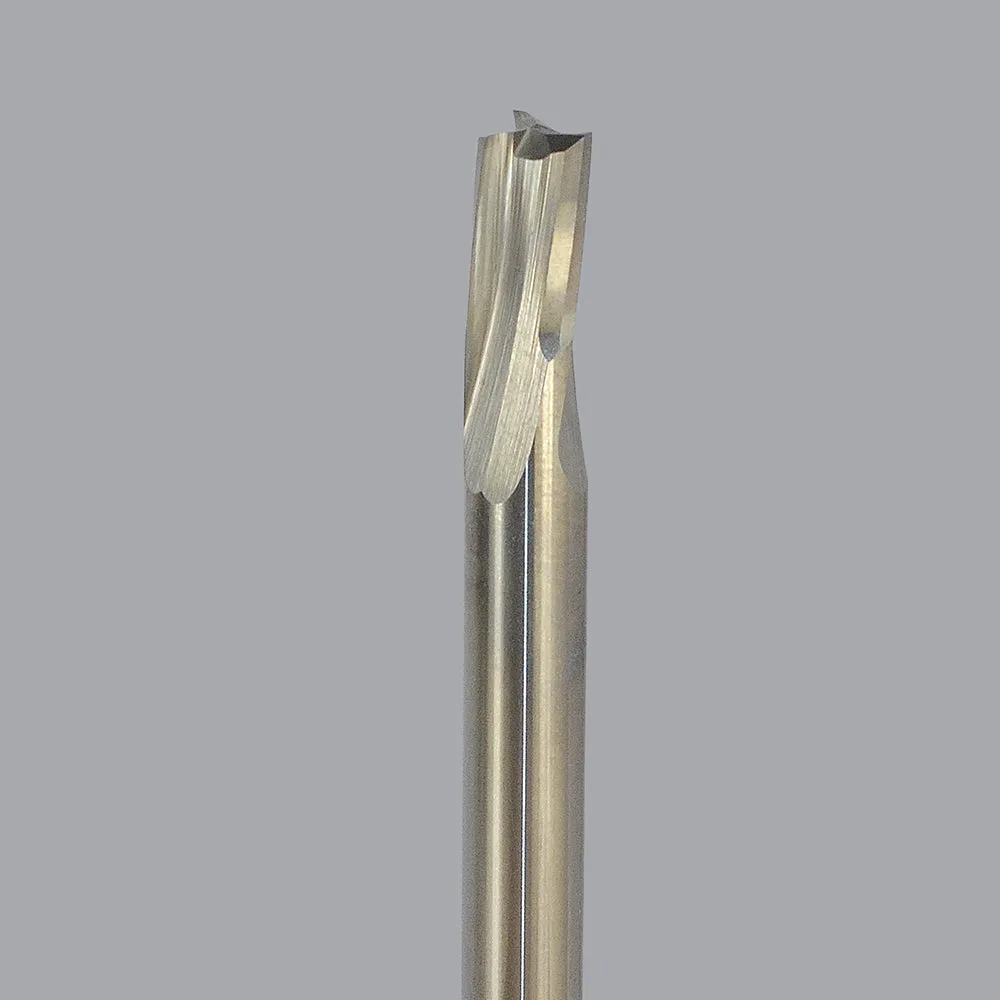 60-239, 0.25" Dia, 0.375" LOC, 0.25" Shank Dia, 3" OAL, Triple Flute Upcut Router Bit