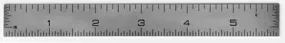 6"  Stainless Steel Rulers