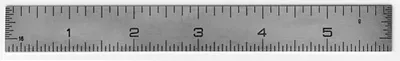 6"  Stainless Steel Rulers