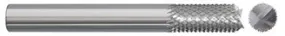 784-001050: 1/4 in. Dia., 3/4 in. Length Of Cut, 2 in. Overall Length Carbide Router Mill; Diamond Cut, Style F- Fish Tail End, BRIGHT, USA