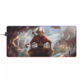 Aang and Momo RGB LED Mouse Pad (Desk Mat)