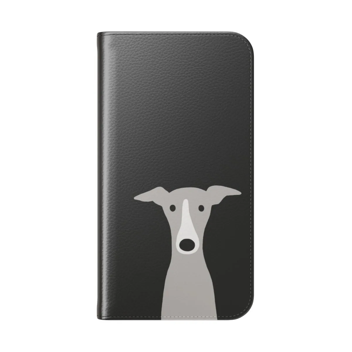 Adorable Greyhound & Whippet Cartoon Dog Flip Phone Case