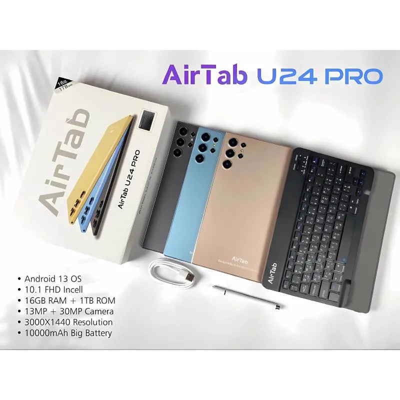 AirTab U24 Pro With Keyboard / 10.1"FHD / 16GB / 1TB / 5G / Gold