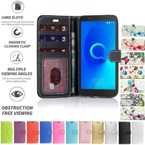 Alcatel 1C (2019) Flip Folio Book Wallet Case