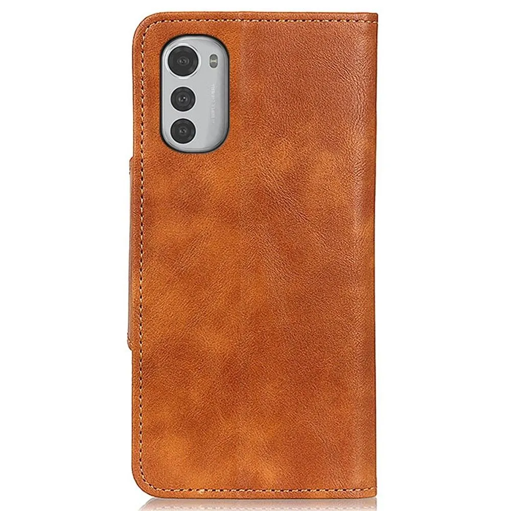 Alpha Motorola Moto E32 flip case - Brown