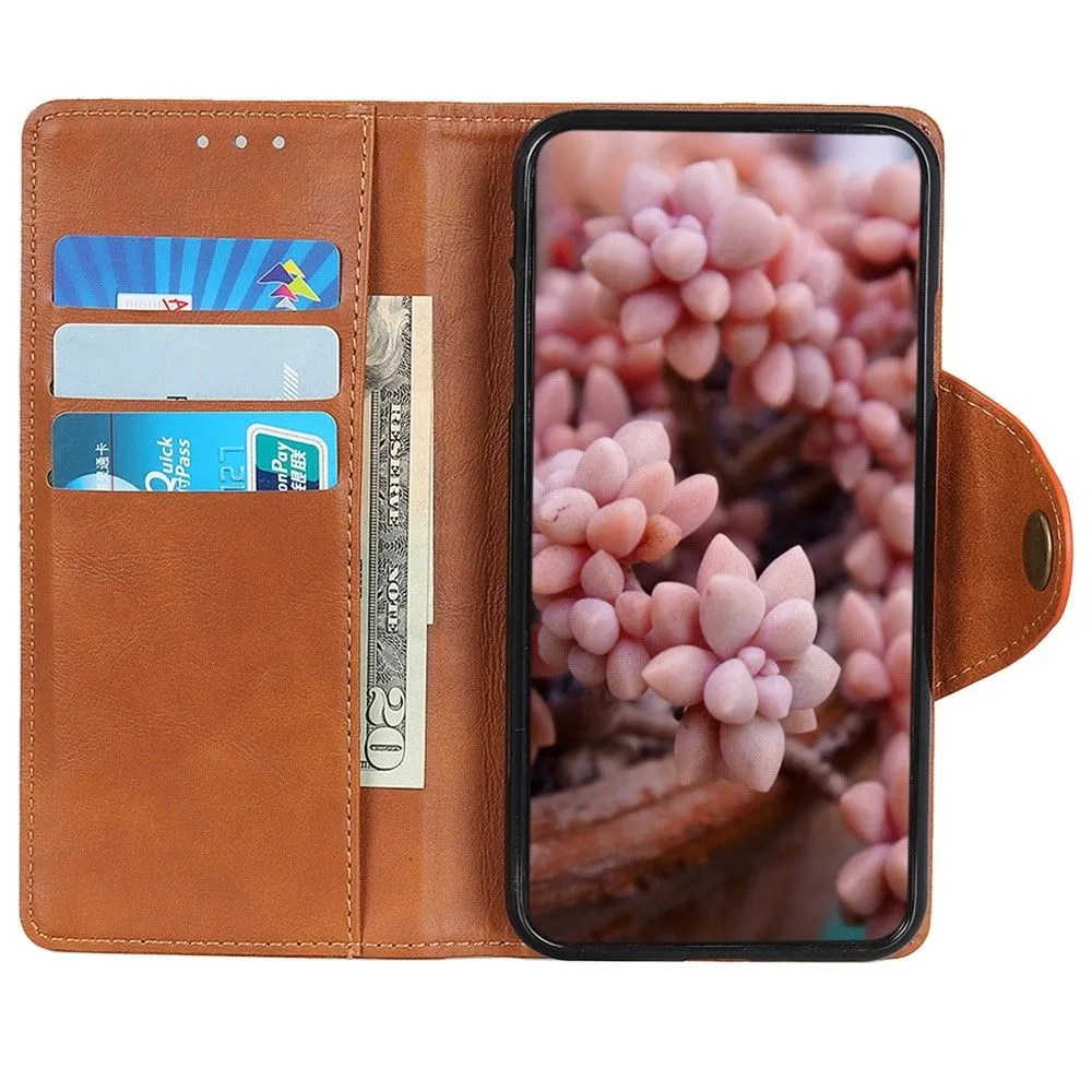 Alpha Motorola Moto E32 flip case - Brown