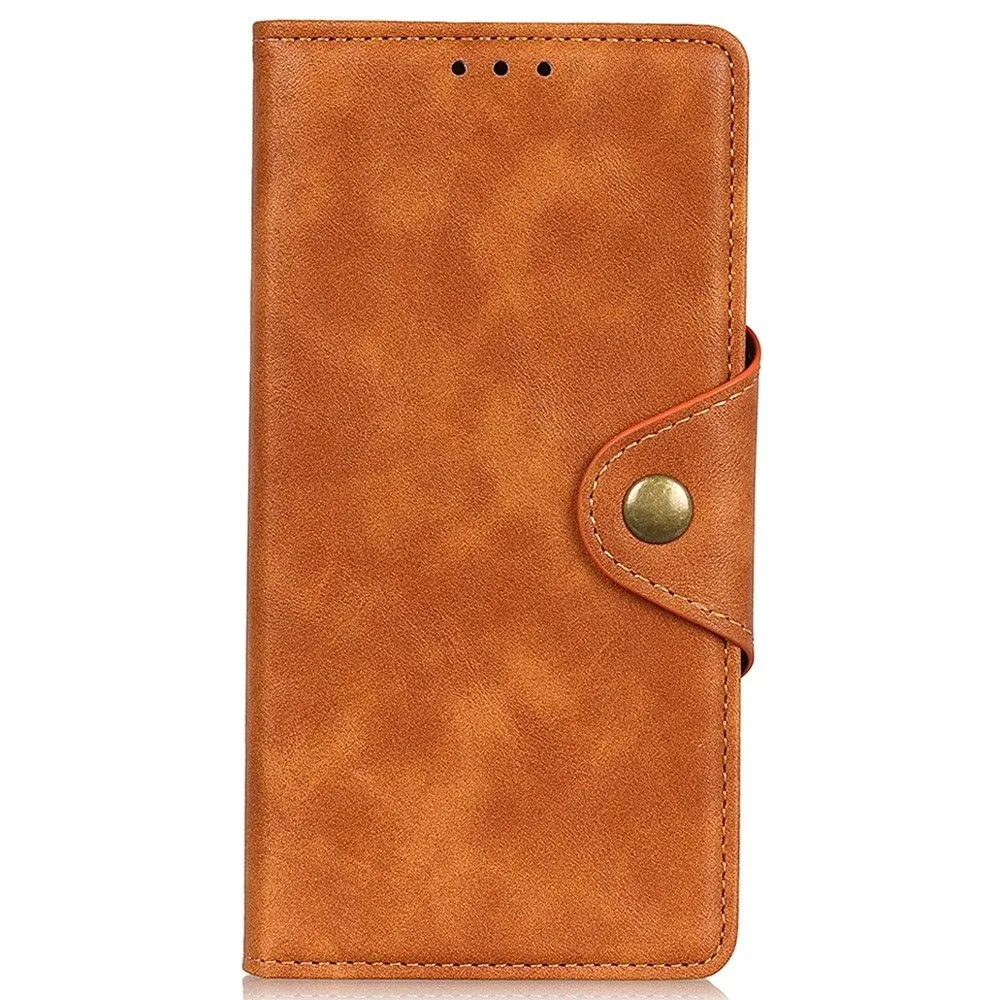 Alpha Motorola Moto E32 flip case - Brown