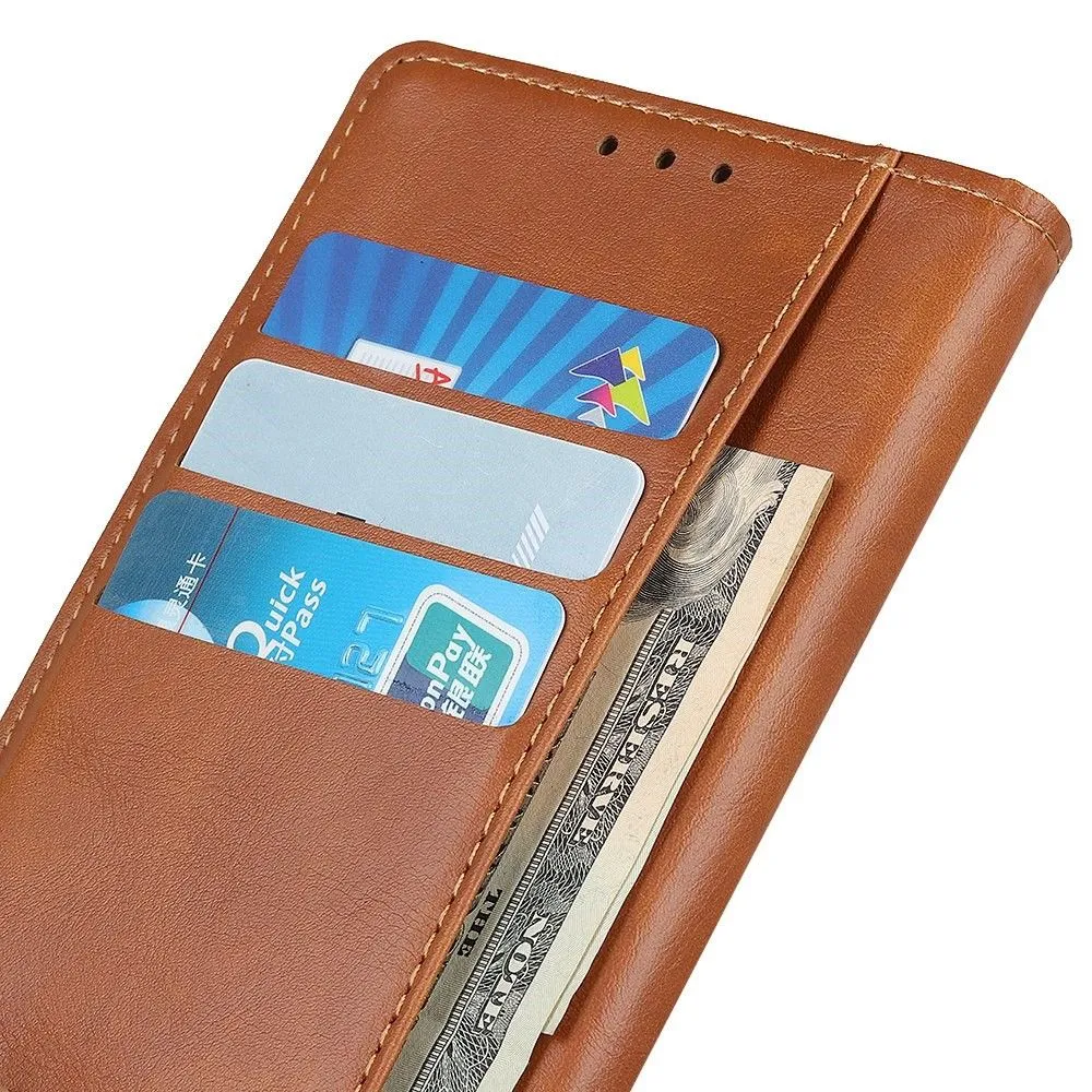 Alpha Motorola Moto E32 flip case - Brown