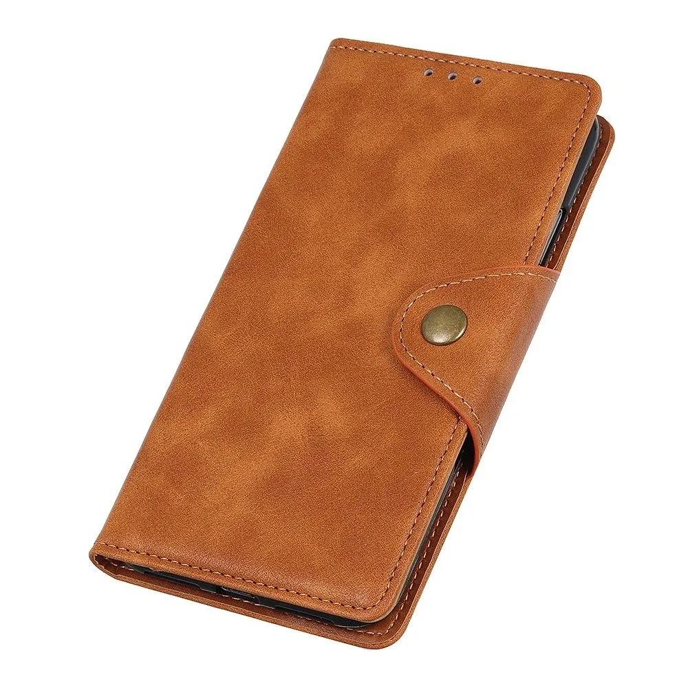 Alpha Motorola Moto E32 flip case - Brown