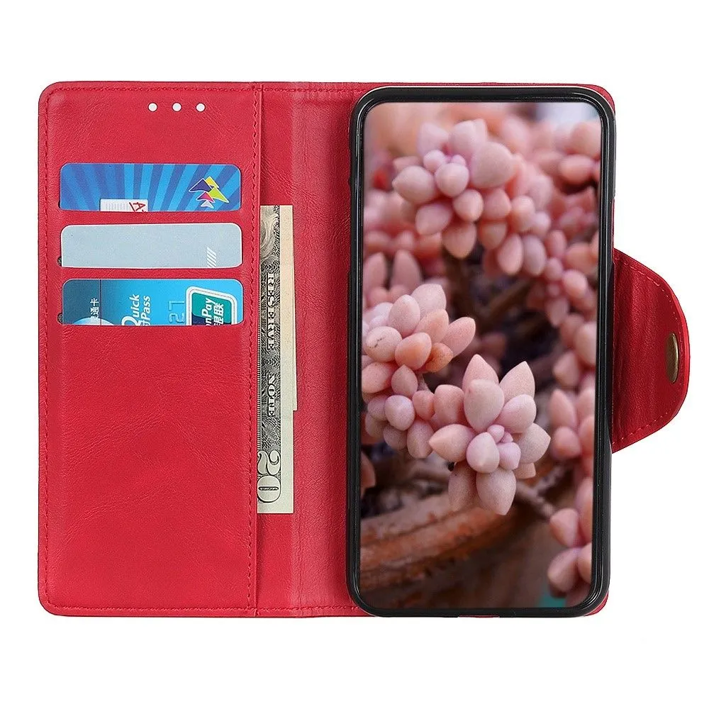 Alpha Motorola Moto G52 flip case - Red