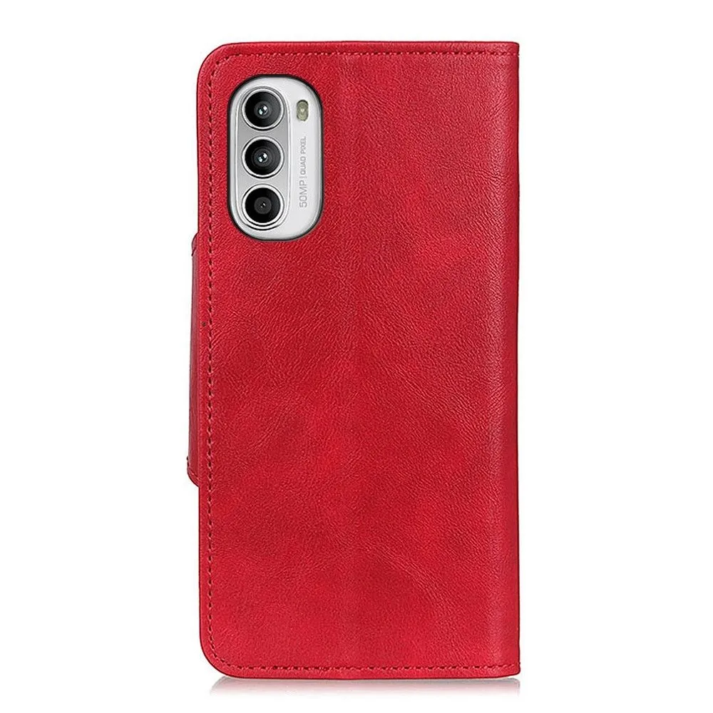 Alpha Motorola Moto G52 flip case - Red