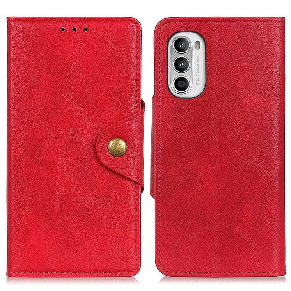 Alpha Motorola Moto G52 flip case - Red