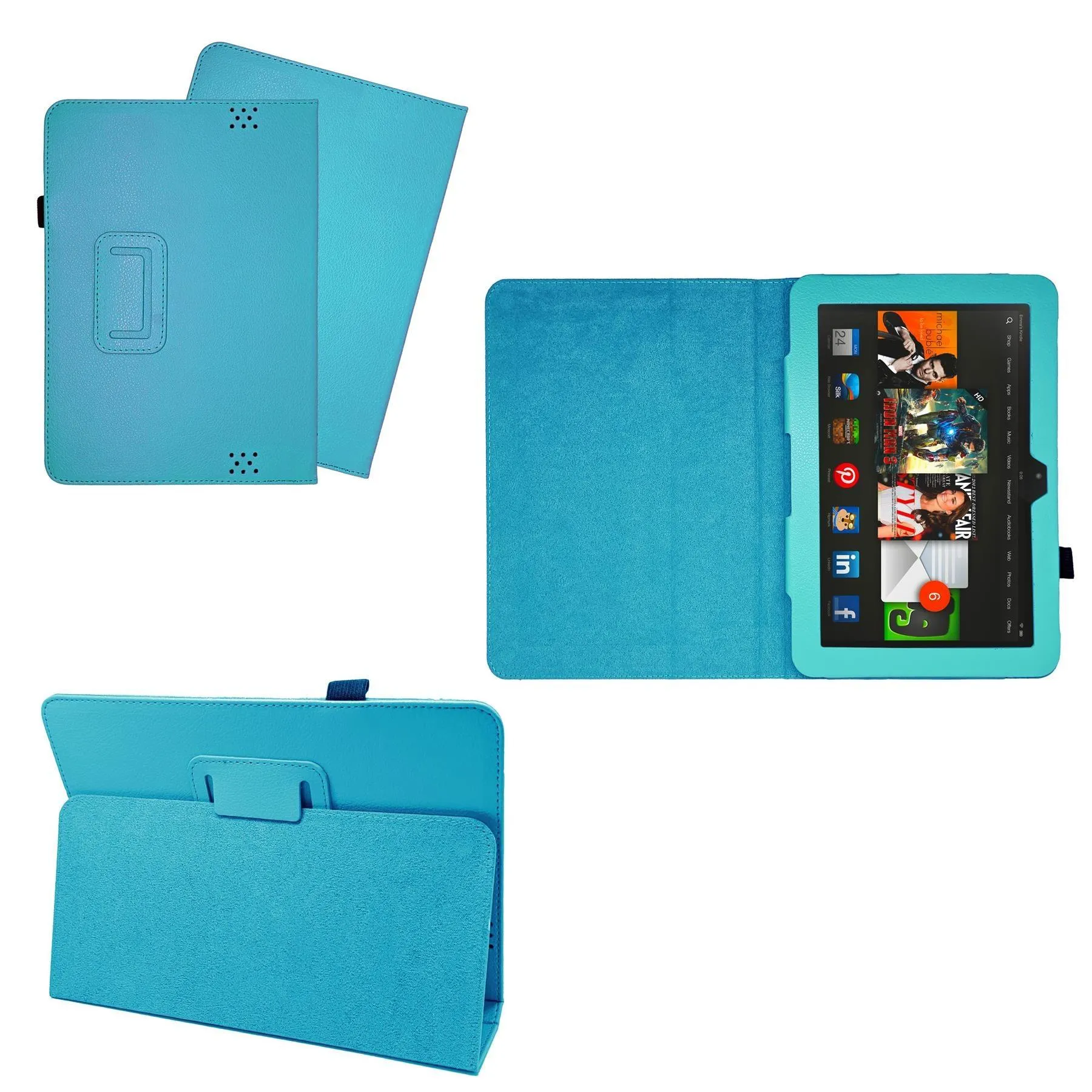 Amazon Kindle Fire HD 8.9 Tablet Flip Folio Book Stand Case