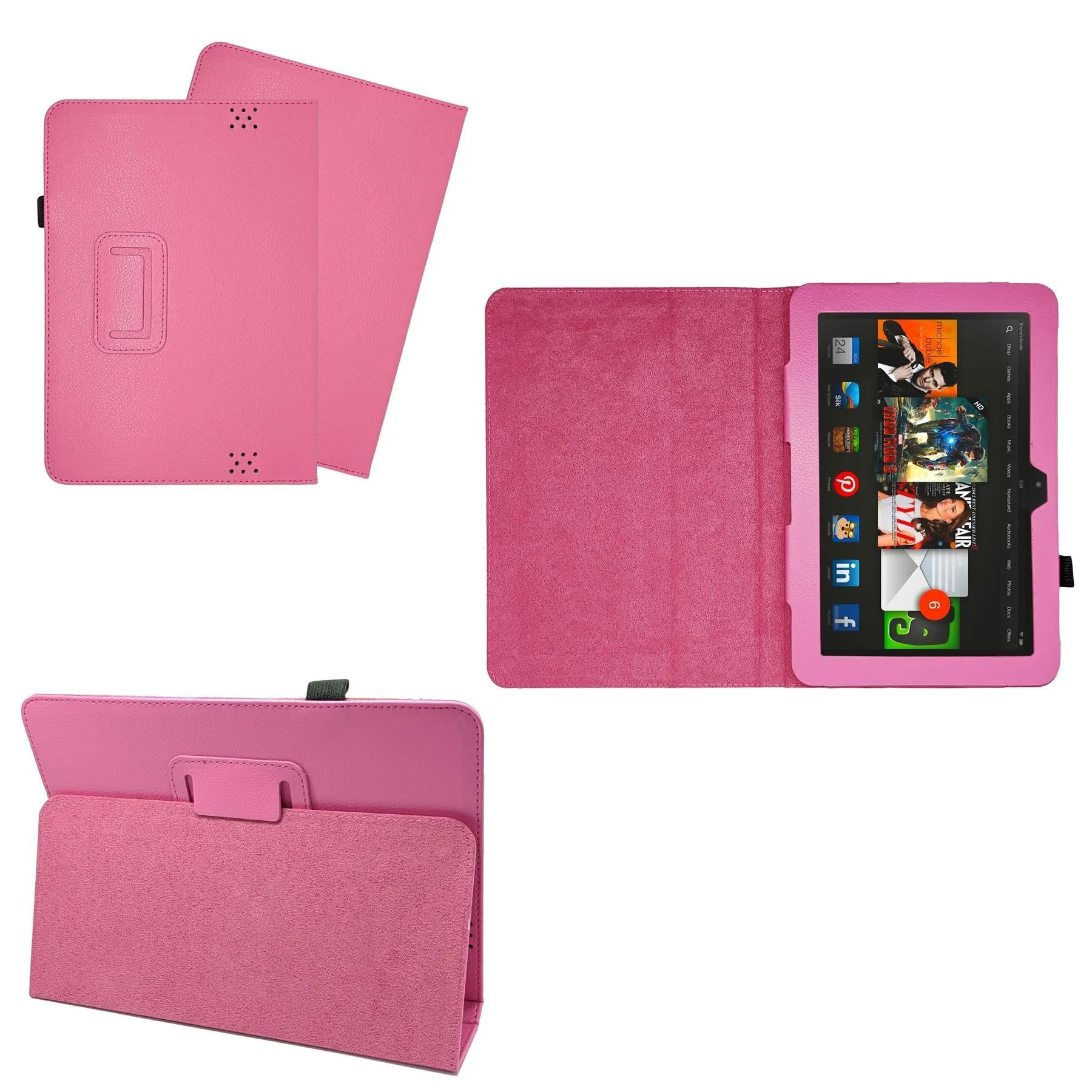 Amazon Kindle Fire HD 8.9 Tablet Flip Folio Book Stand Case