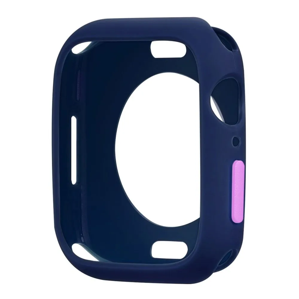 Apple Watch (45mm) candy color button TPU cover - Midnight Blue / Purple