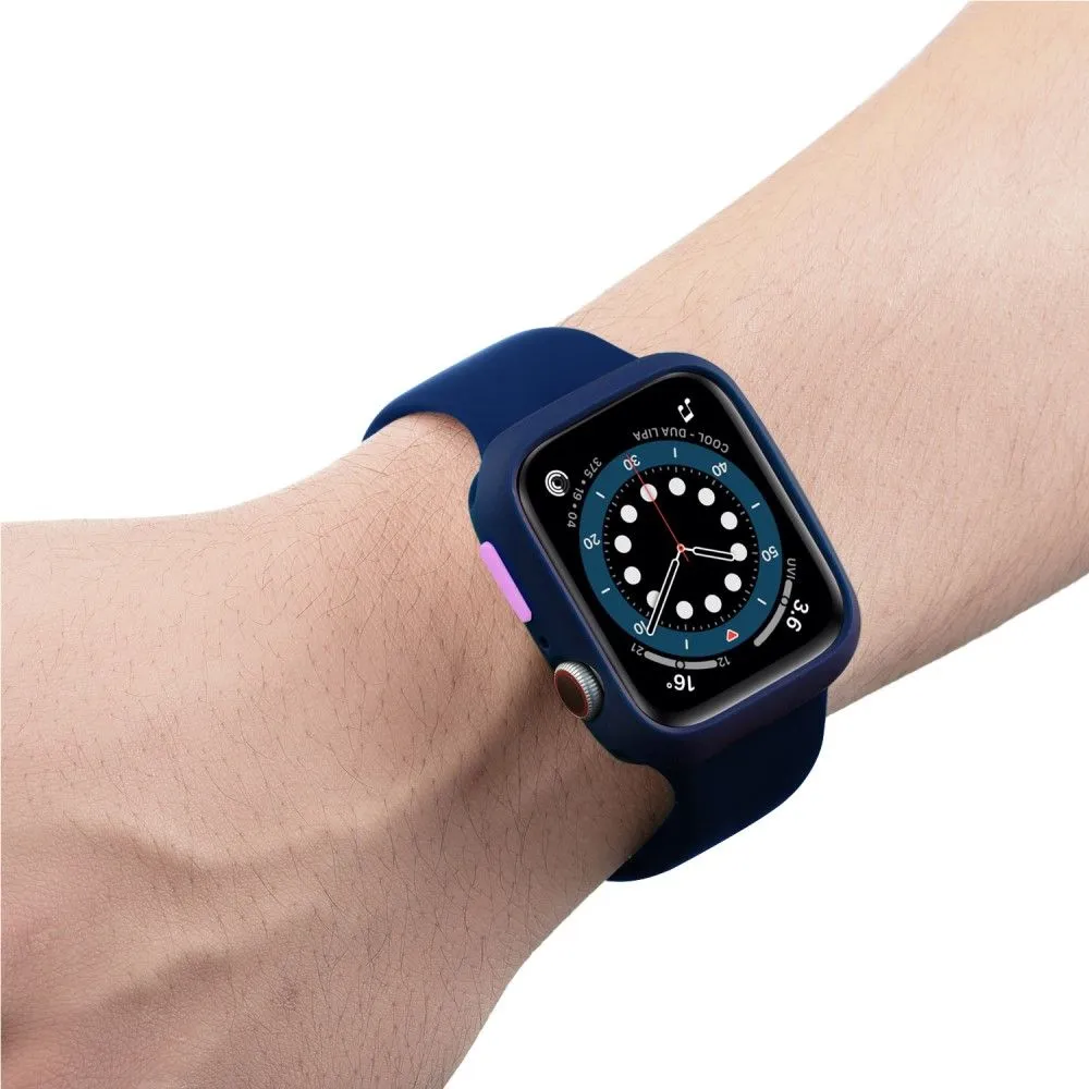 Apple Watch (45mm) candy color button TPU cover - Midnight Blue / Purple