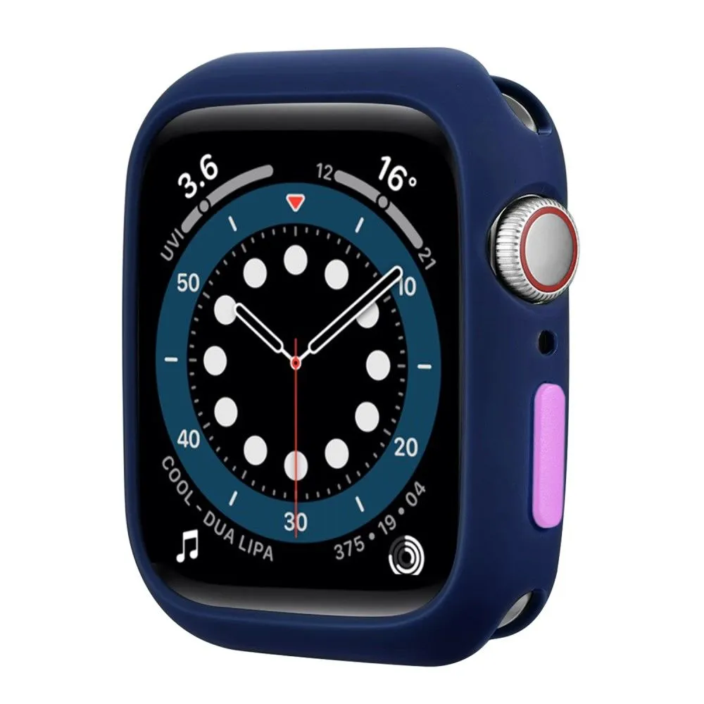 Apple Watch (45mm) candy color button TPU cover - Midnight Blue / Purple