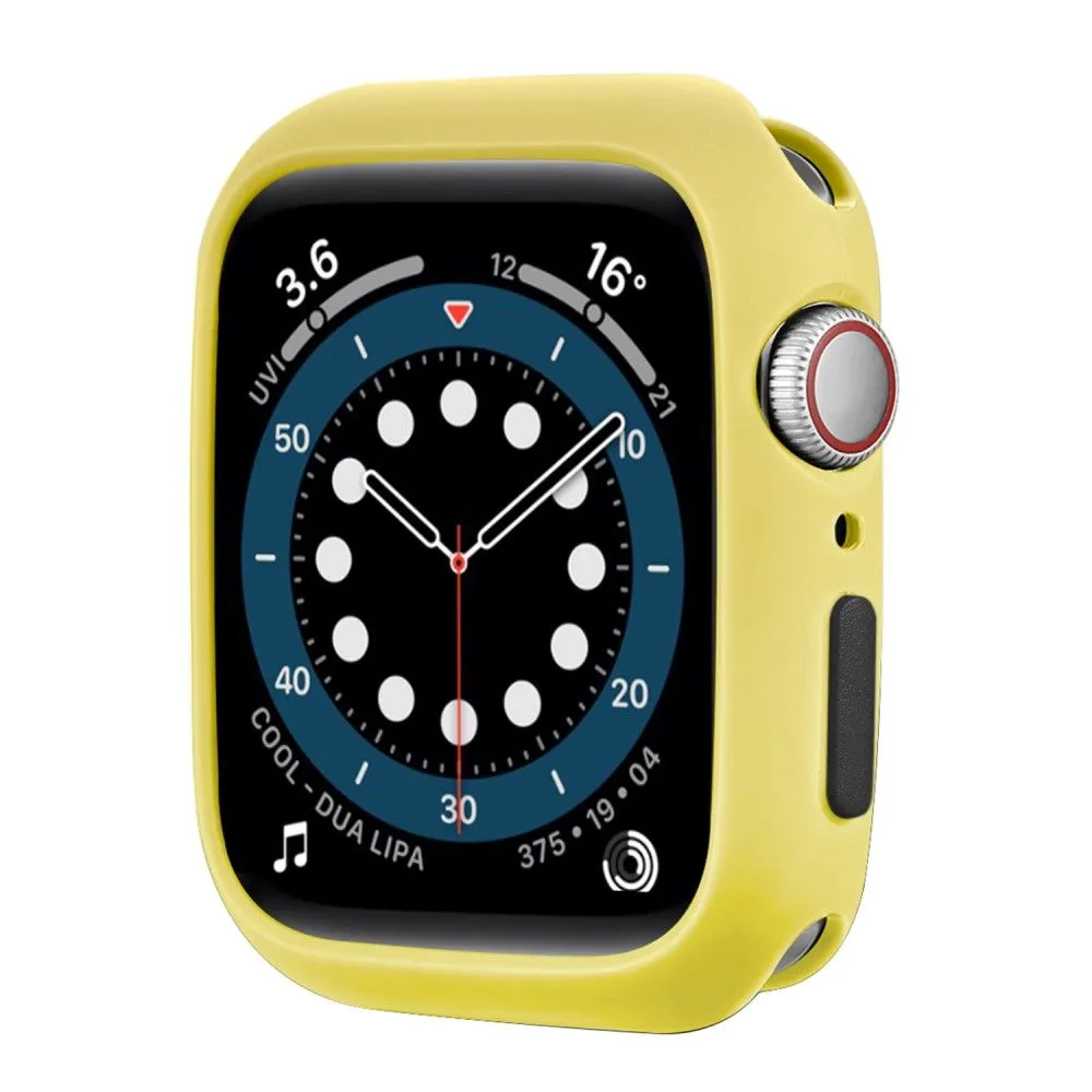 Apple Watch (45mm) candy color button TPU cover - Yellow / Black