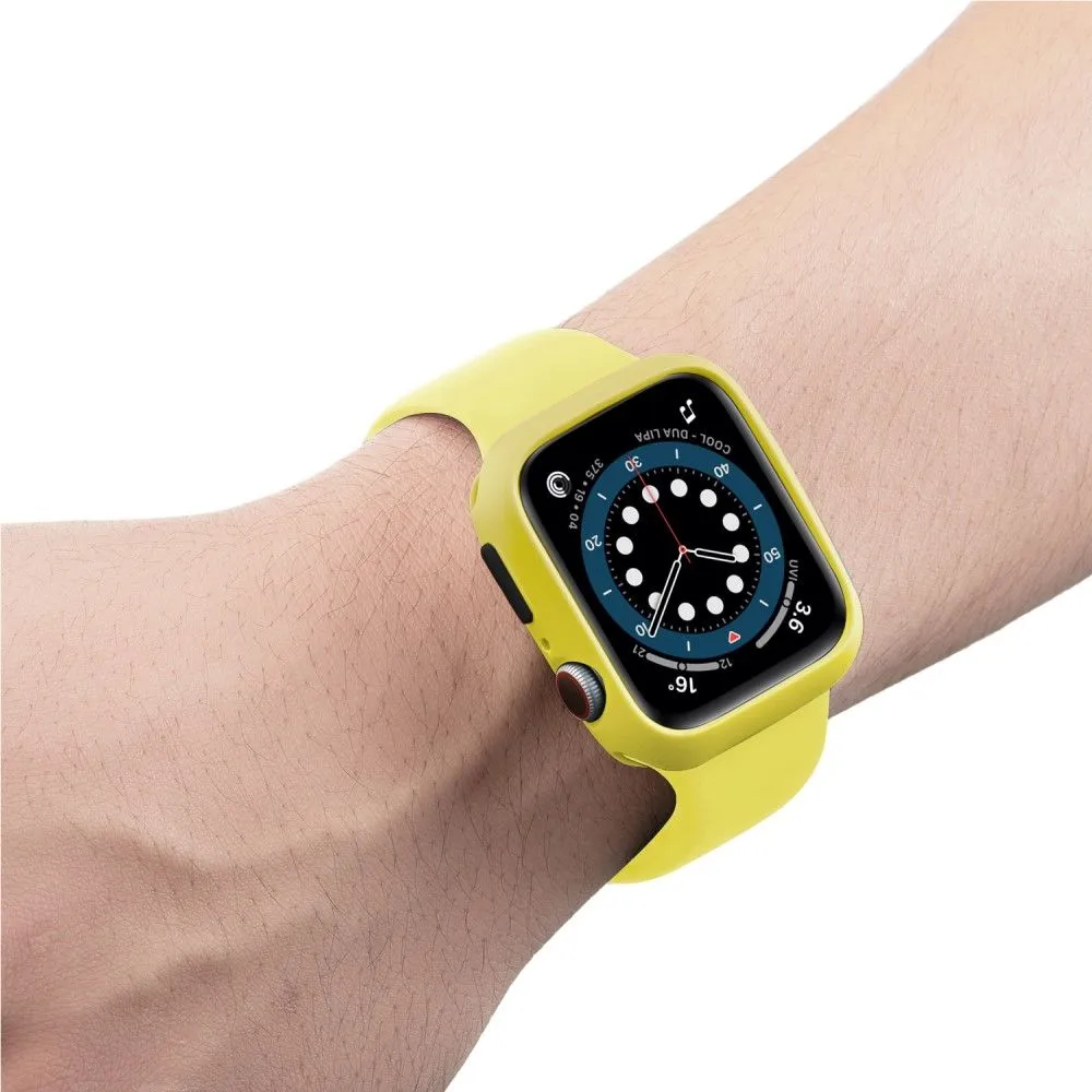 Apple Watch (45mm) candy color button TPU cover - Yellow / Black