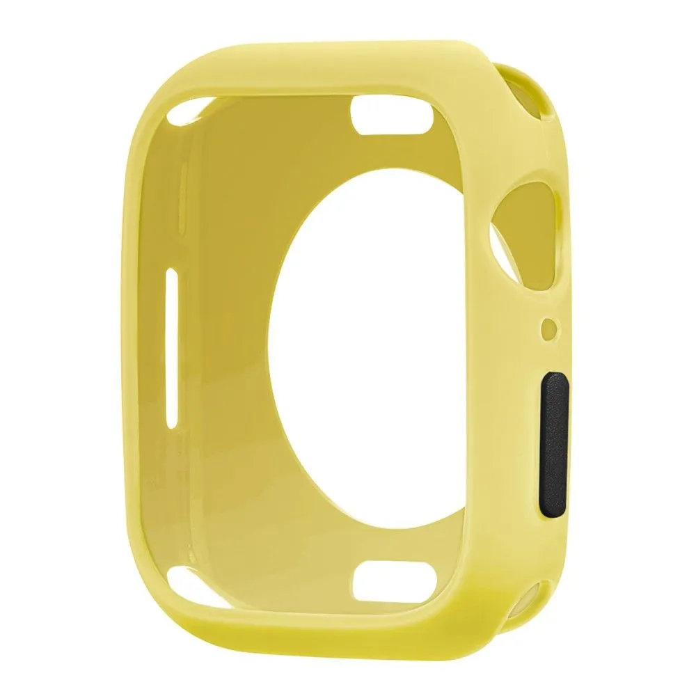 Apple Watch (45mm) candy color button TPU cover - Yellow / Black