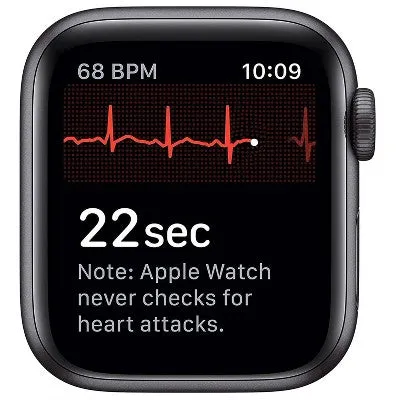 Apple Watch Series 5 GPS, 40mm Space Gray Aluminum Case with Black Sport Band