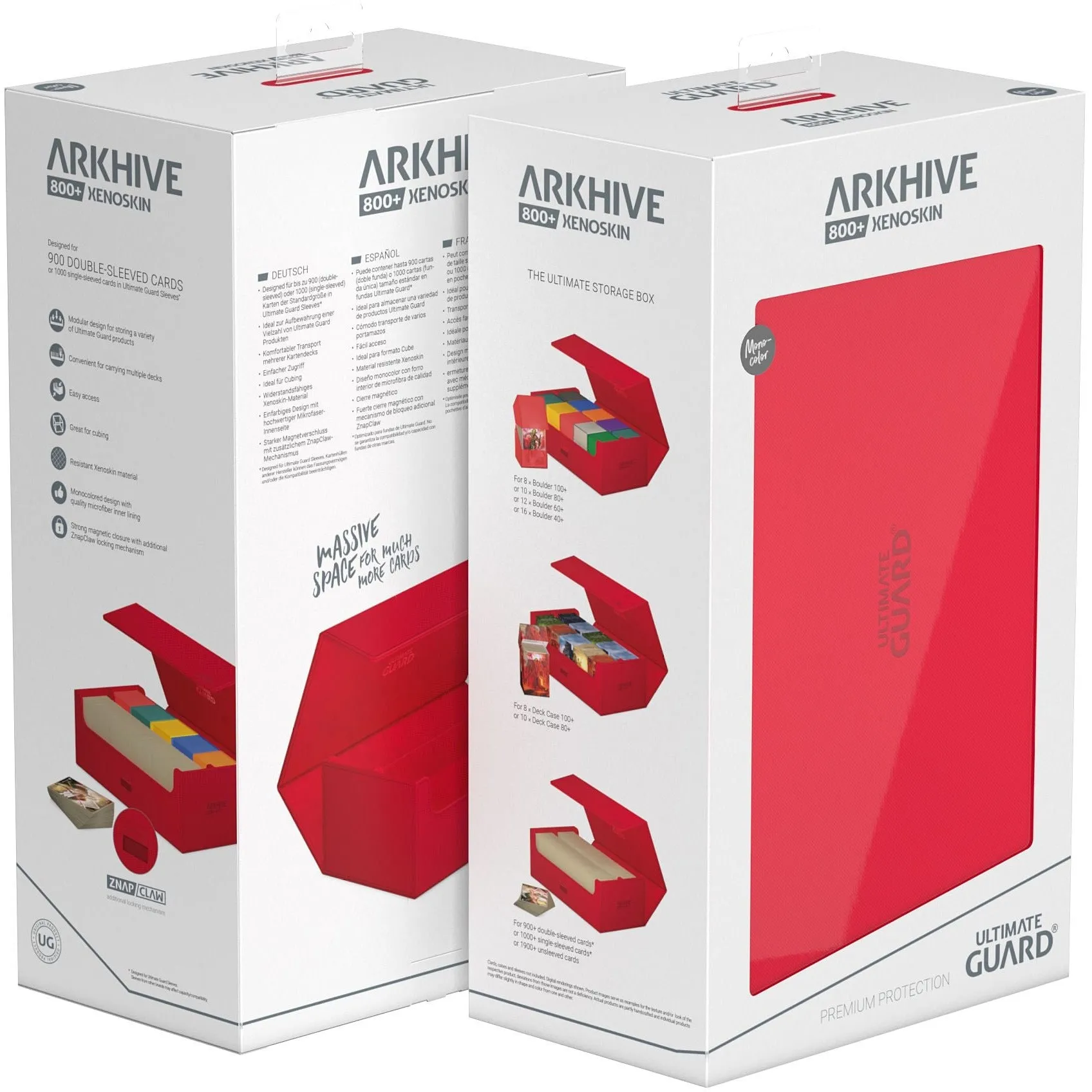 ArkHive Flip Case 800  Xenoskin/Red Monocolor