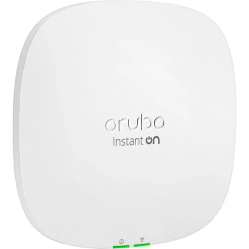 Aruba Instant On AP25 Dual Band 802.11ax 5.30 Gbit/s Wireless Access Point - Indoor - 2.40 GHz, 5 GHz - Internal - MIMO Technology - 1 x Network (RJ-45) - 2.5 Gigabit Ethernet - 15.90 W - Wall Mountable, Ceiling Mountable, Rail-mountable