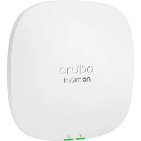 Aruba Instant On AP25 Dual Band 802.11ax 5.30 Gbit/s Wireless Access Point - Indoor - 2.40 GHz, 5 GHz - Internal - MIMO Technology - 1 x Network (RJ-45) - 2.5 Gigabit Ethernet - 15.90 W - Wall Mountable, Ceiling Mountable, Rail-mountable