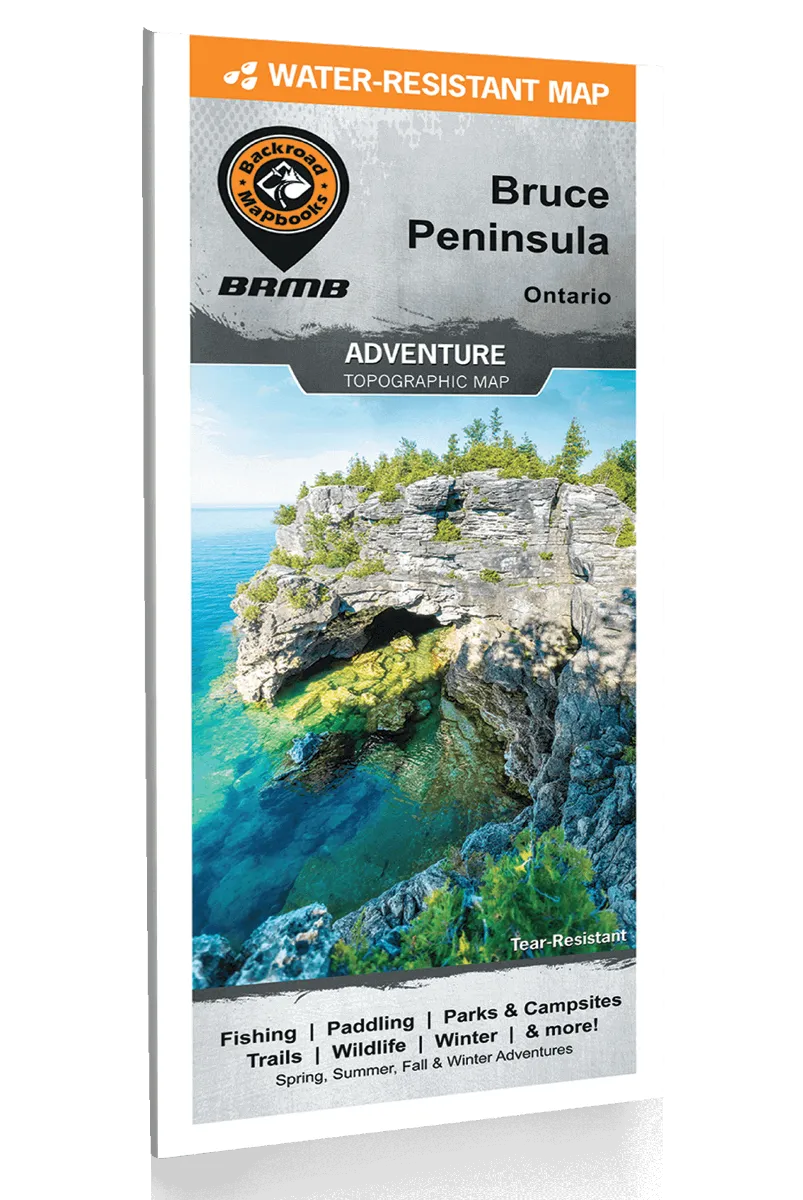 Backroad Mapbooks Bruce Peninsula Tear-Resistant Topographic Map