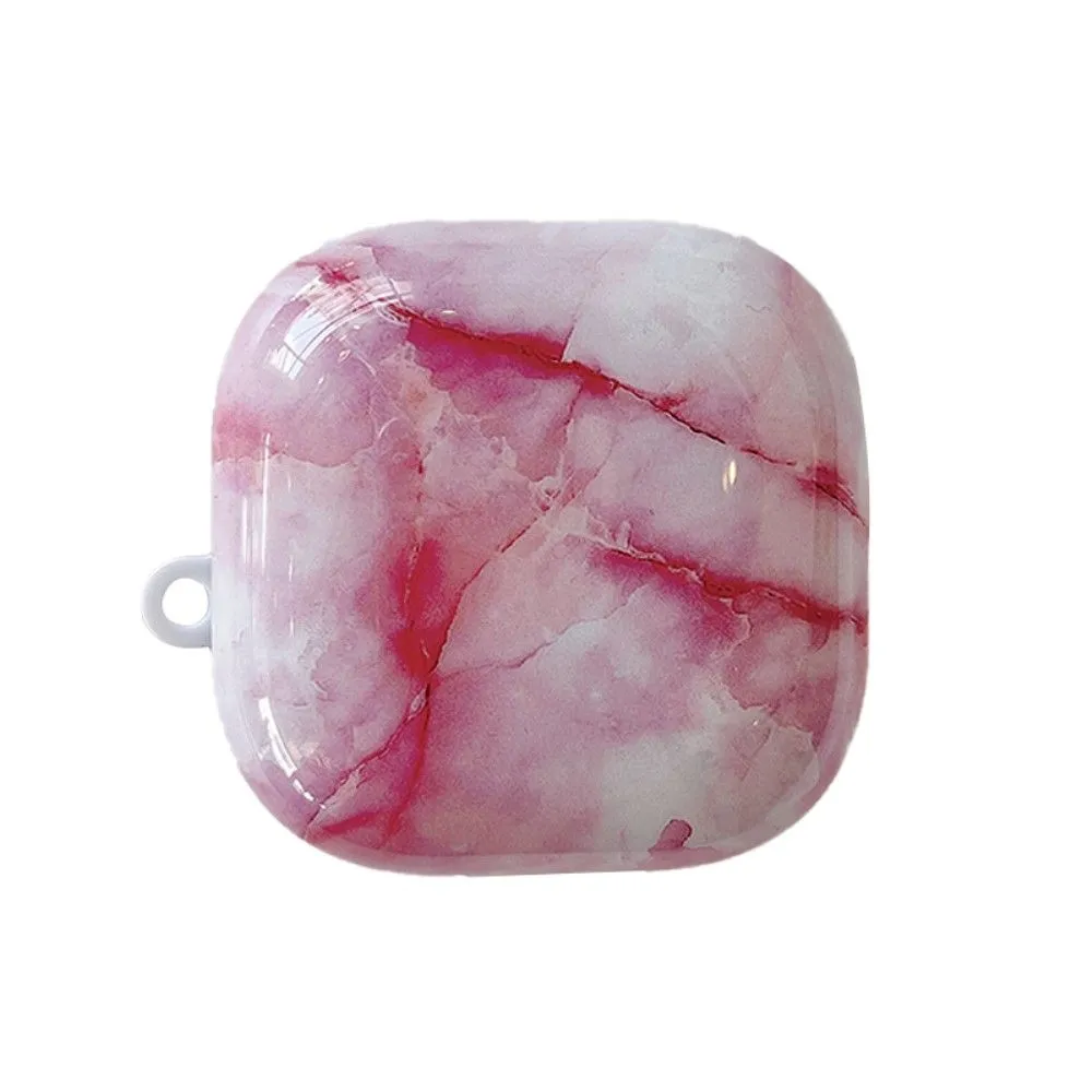 Beats Fit Pro marble themed ccase - Pink / White