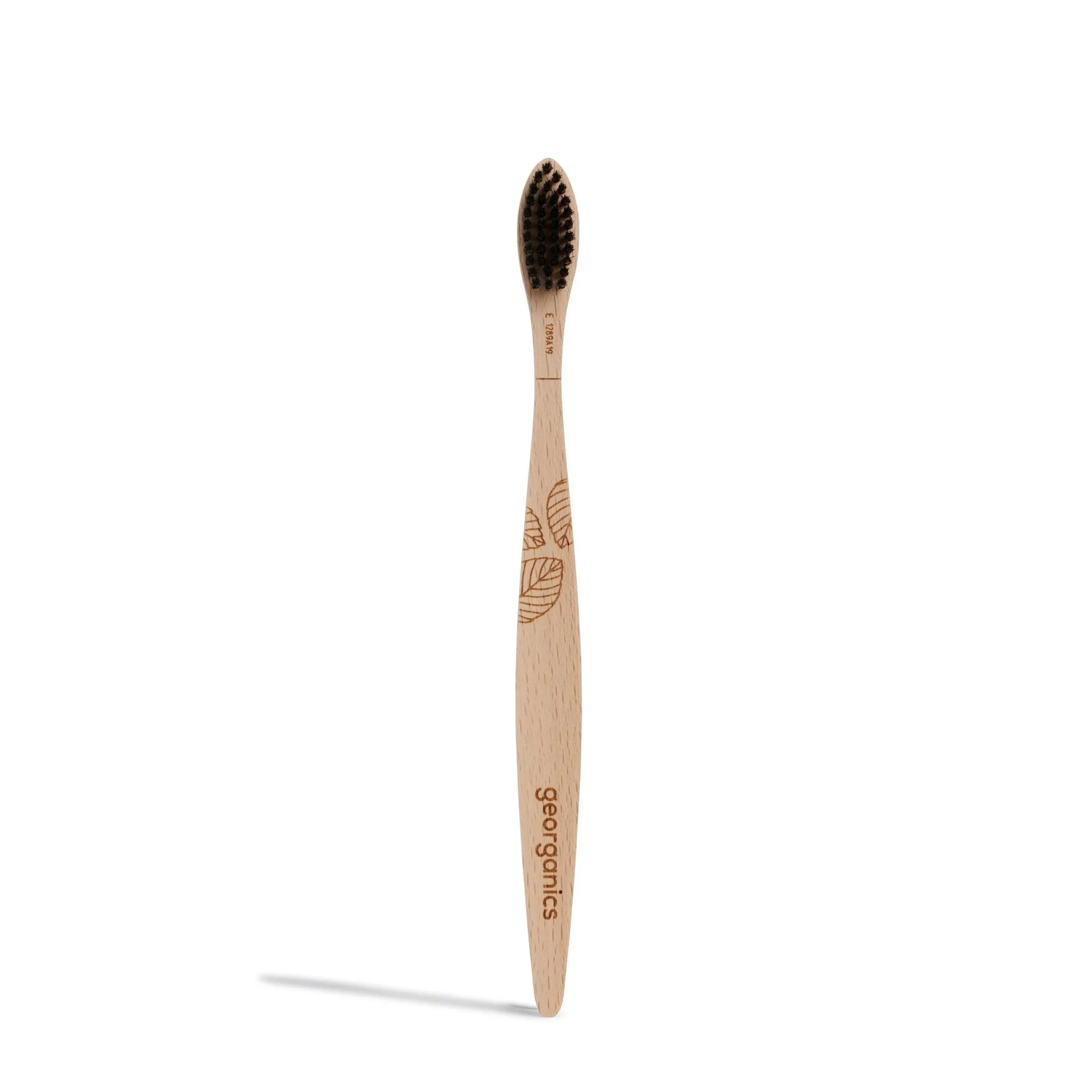 Beechwood Toothbrush, Wooden Toothbrush, Soft Bristles, Georganics