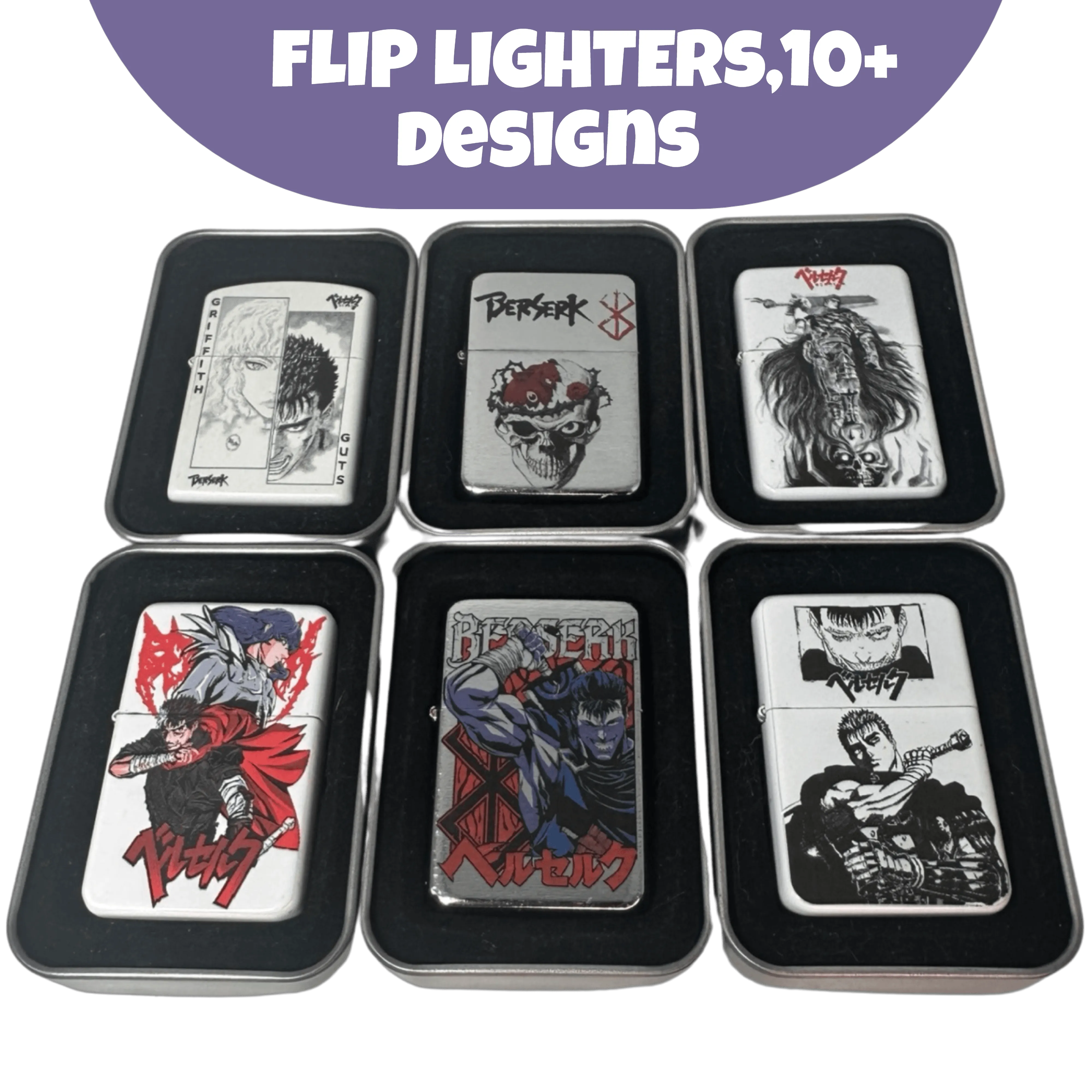 Berserk Anime Flip Top Lighter