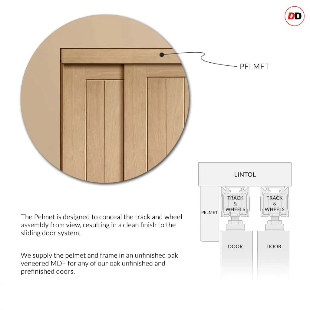 Bespoke Colonial Oak 6 Panel 3 Door Maximal Wardrobe and Frame Kit