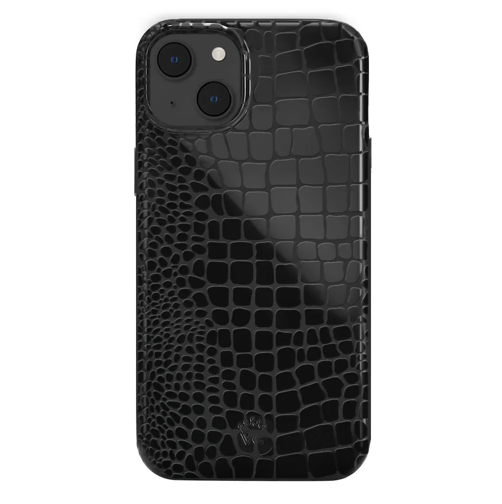 Black Croc iPhone Case