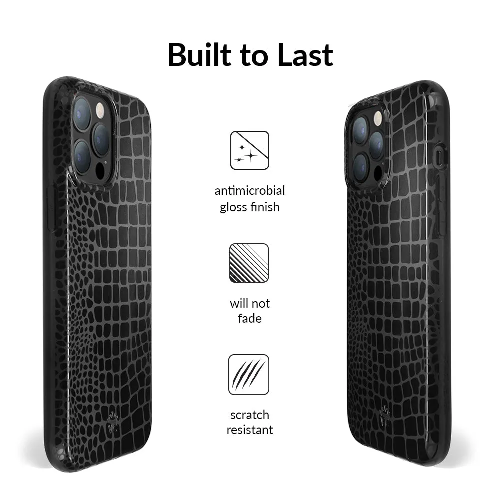 Black Croc iPhone Case