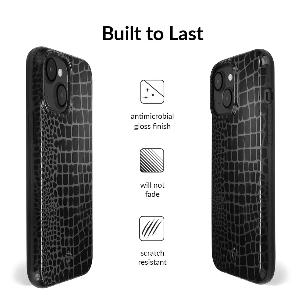 Black Croc iPhone Case