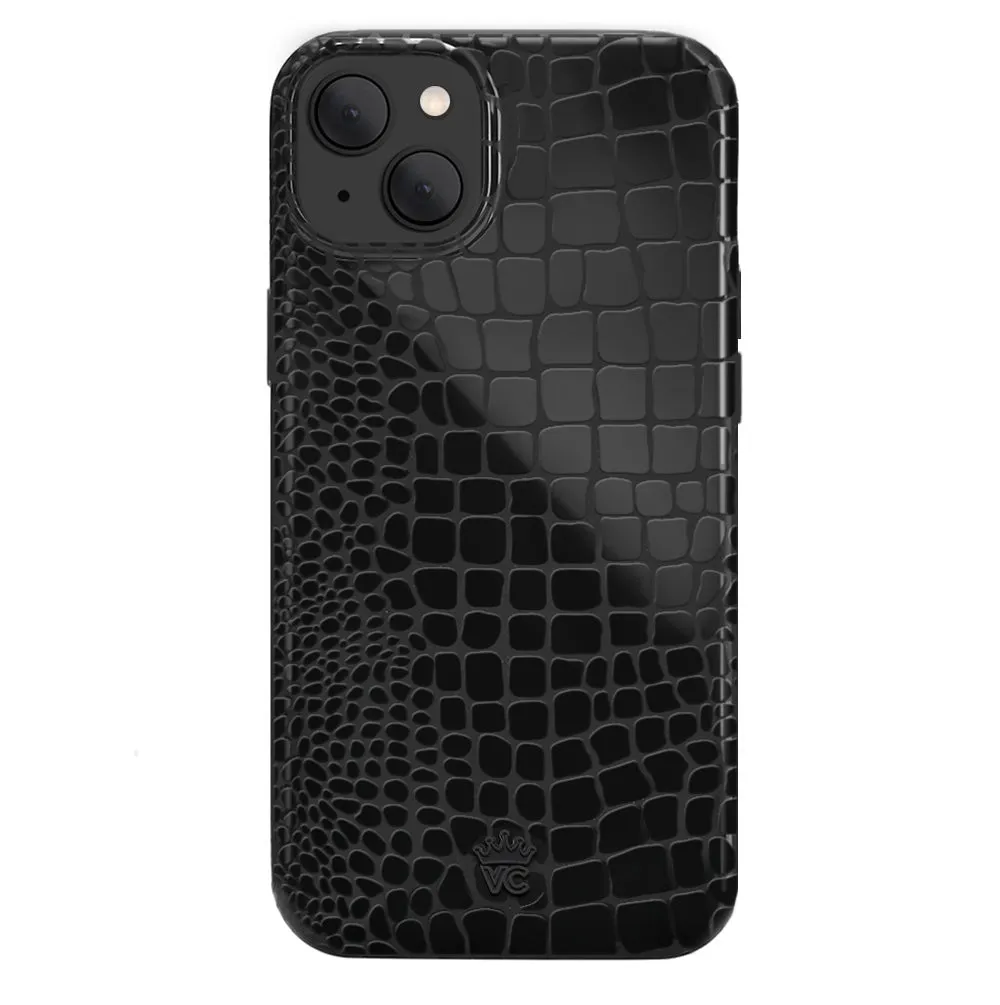 Black Croc iPhone Case