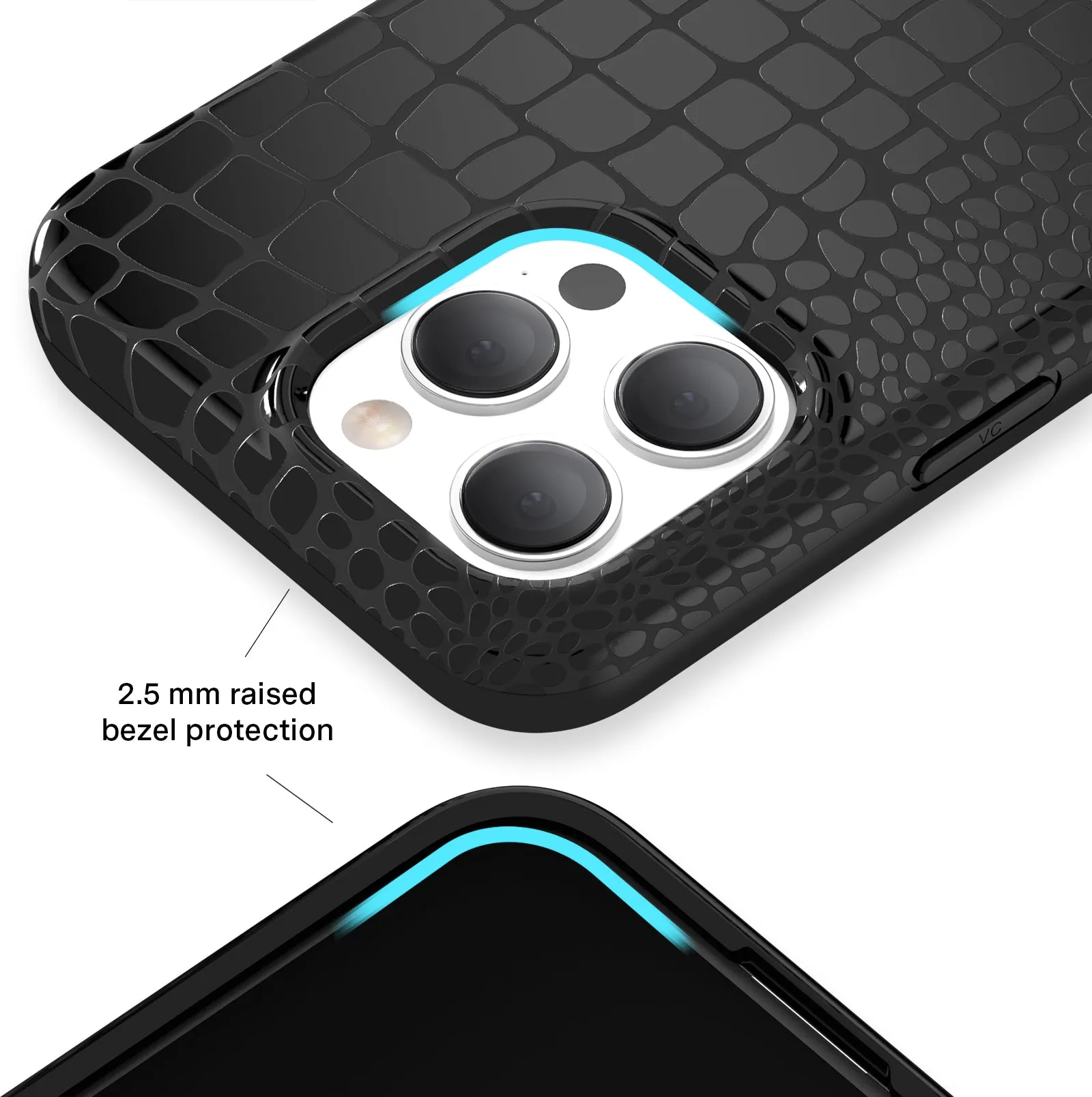 Black Croc iPhone Case