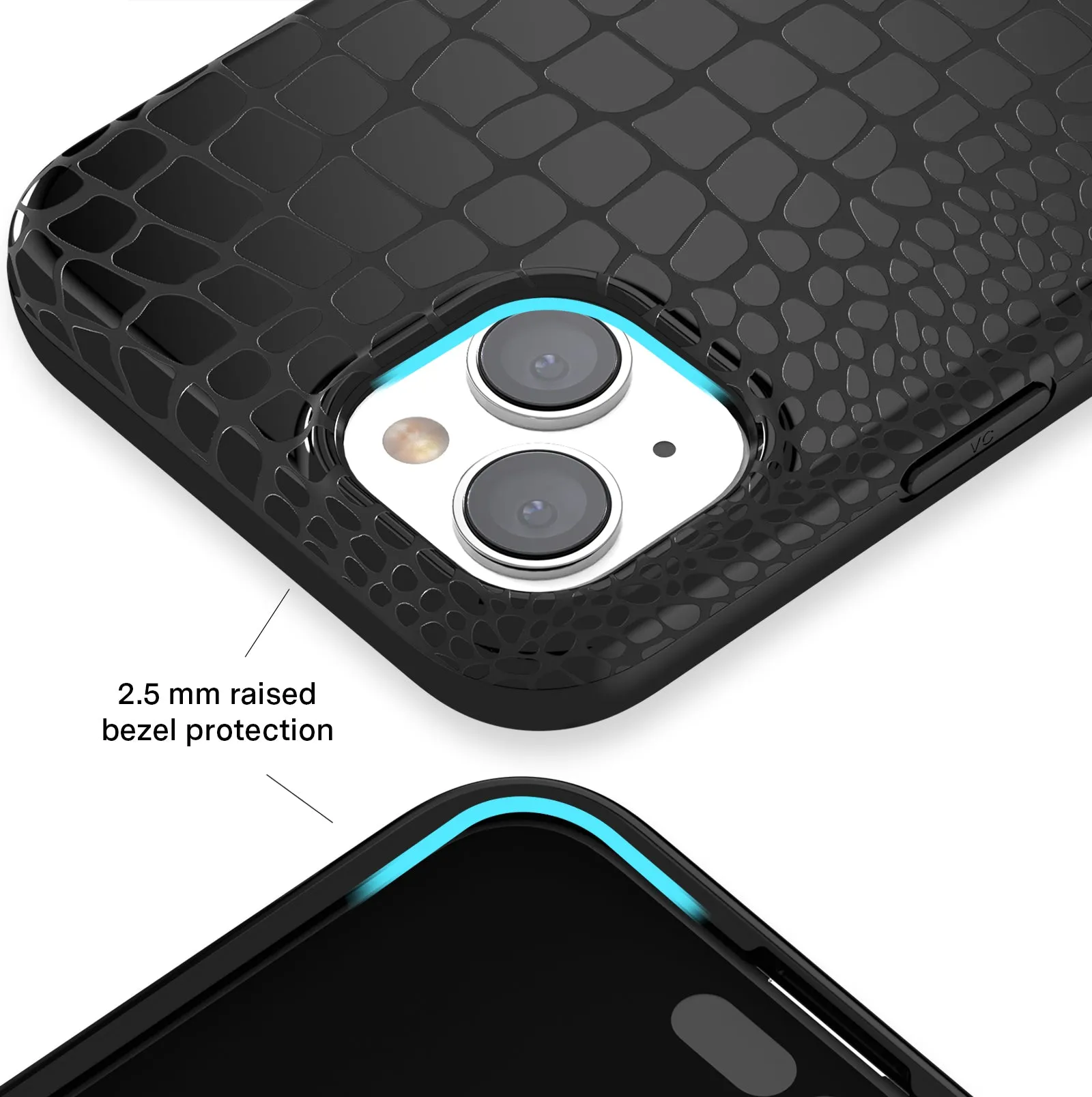 Black Croc iPhone Case