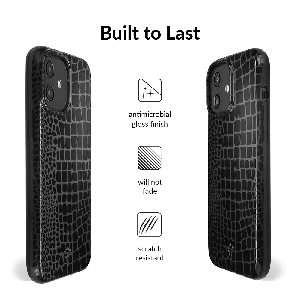 Black Croc iPhone Case